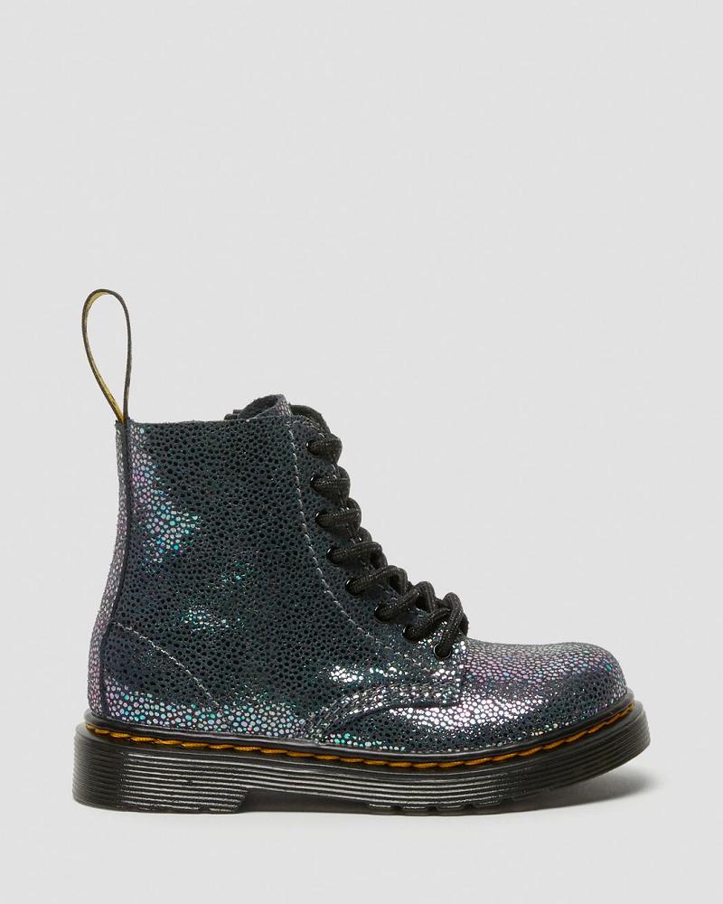 Dr Martens Toddler 1460 Pascal Iridescent Veterlaarzen Kinderen Metal | NL 126JPQ